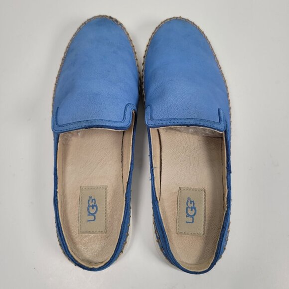 UGG Women’s Caleel Blue Espadrille Slip-On Mule Shoes S/N1010102 US Size  8.5 - Picture 5 of 8